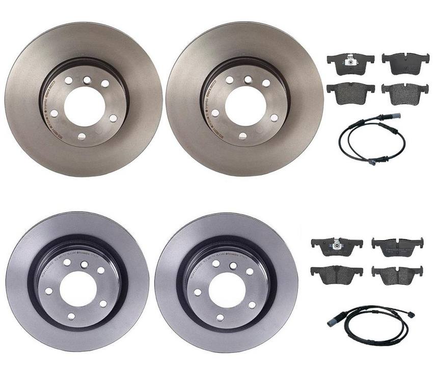 BMW Brembo Brake Kit - Pads &  Rotors Front and Rear (312mm/300mm) (Low-Met) 34216873093 - Brembo 3086699KIT